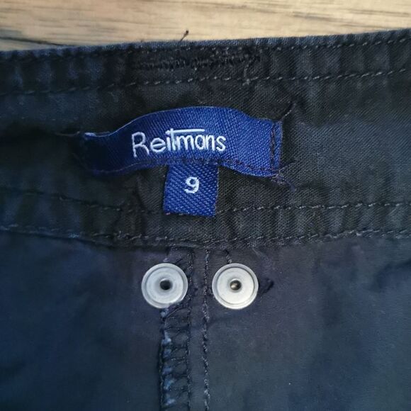 Reitmans Black Drawstring Skort Pockets 9 - Picture 4 of 5
